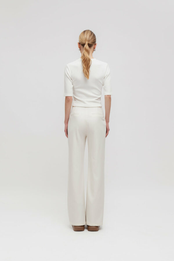 Weili Zheng - Pantalone Flare Bianco