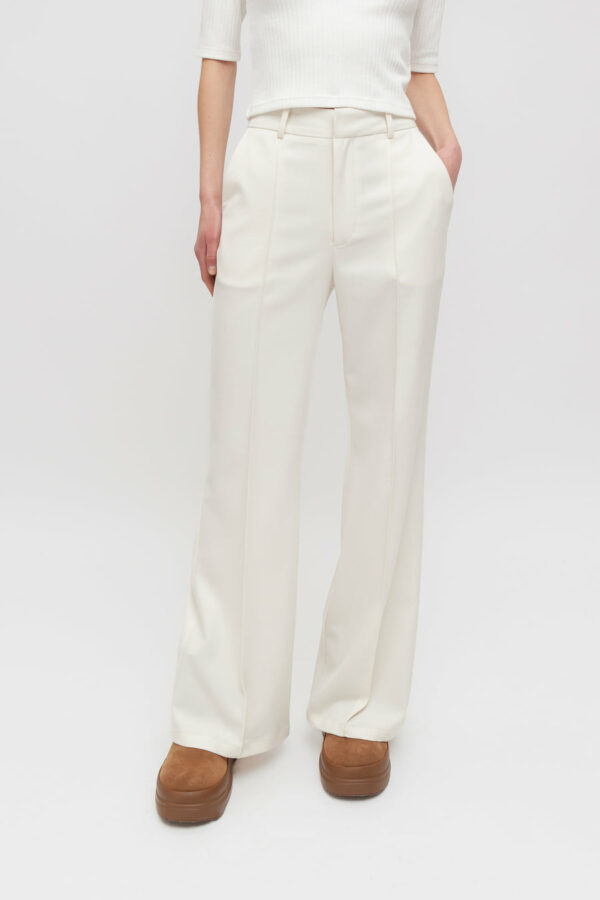 Weili Zheng - Pantalone Flare Bianco