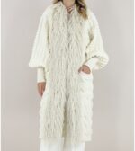 The Extreme Collection - Cardigan Lungo Mongolia Bianco