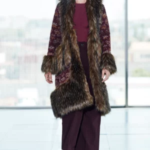 The Extreme Collection - Cappotto Ricamato Bordeaux