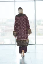 The Extreme Collection - Cappotto Ricamato Bordeaux